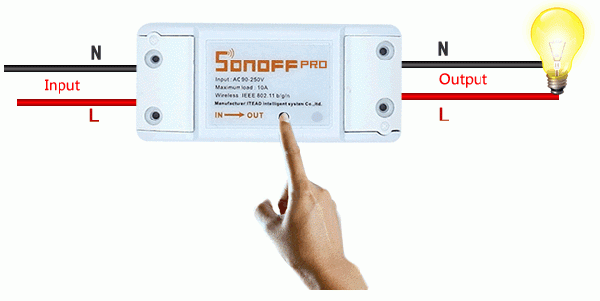 Sonoff rf clear pairing with 433.gif