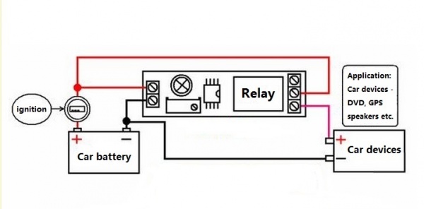 12v Timer Module (CONNECTIONS 